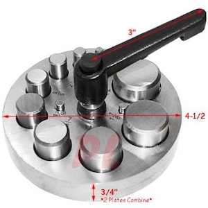 Circular Punch Disc Adjustable Jewellers Cutter Hole 11 Punches
