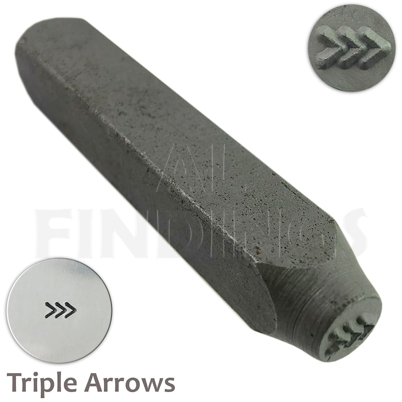 Triple Arrows Punch Metal Stamp Design Jewellery Craft Tool Etsy UK