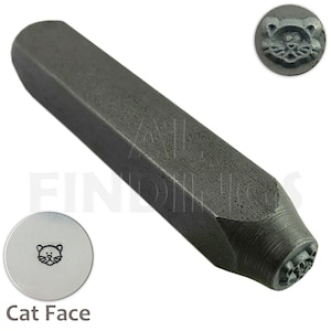 Cat Face Punch Metal Stamp Design Jewellery Craft Tool (70)