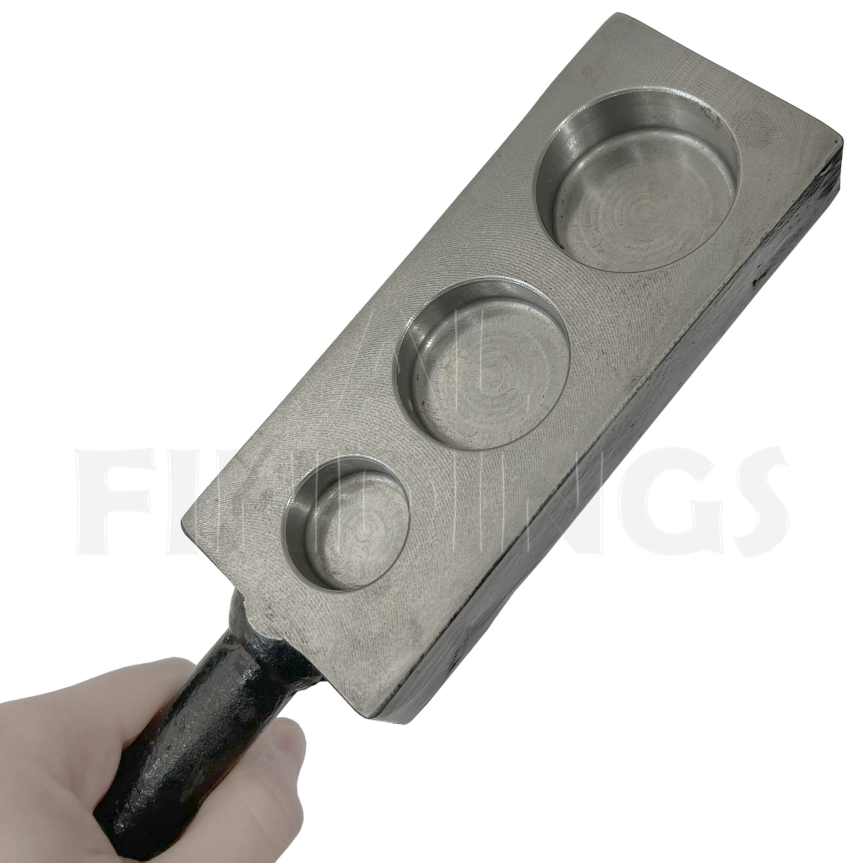 Steel Ingot 3 in 1 Mould Silver Gold Bar Foundry Melting Casting Metal ...