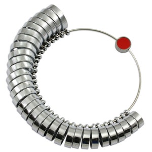 Trauring Bandmaß 6 mm Ringmaß 32 Stück von A-Z bis Z mit 6 Ringen (215)