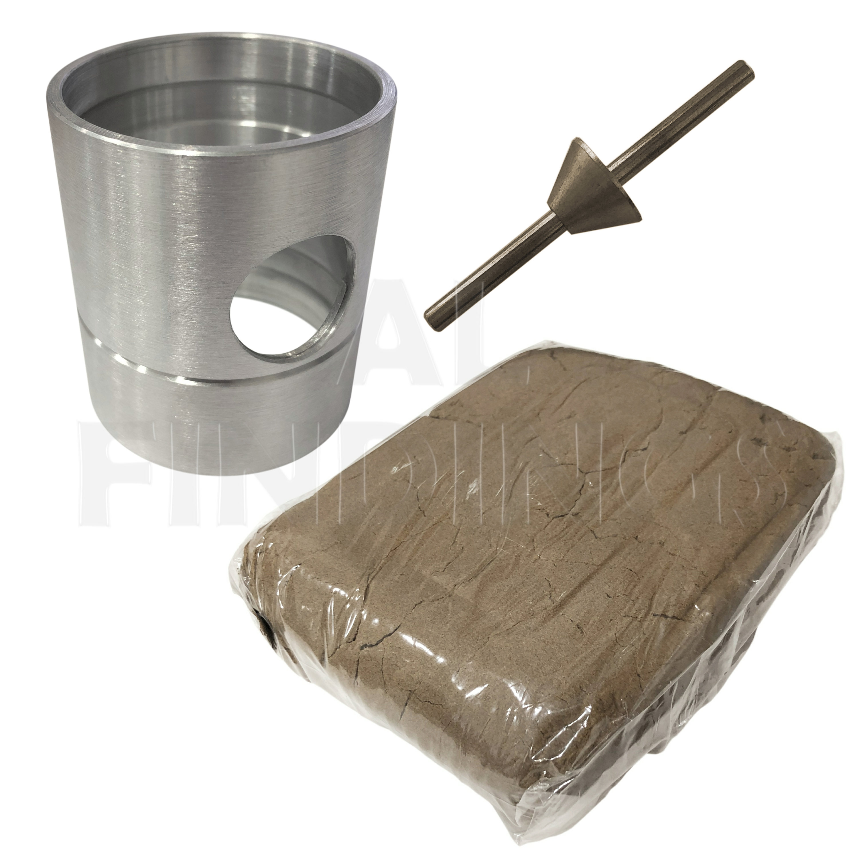Sand Casting Set with 4.4 Lbs of Delft Clay Sand, Cast Iron Mold Flask  Frame,1 Kg Foundry Graphite Crucible,Tongs and Gloves, KIT-0258