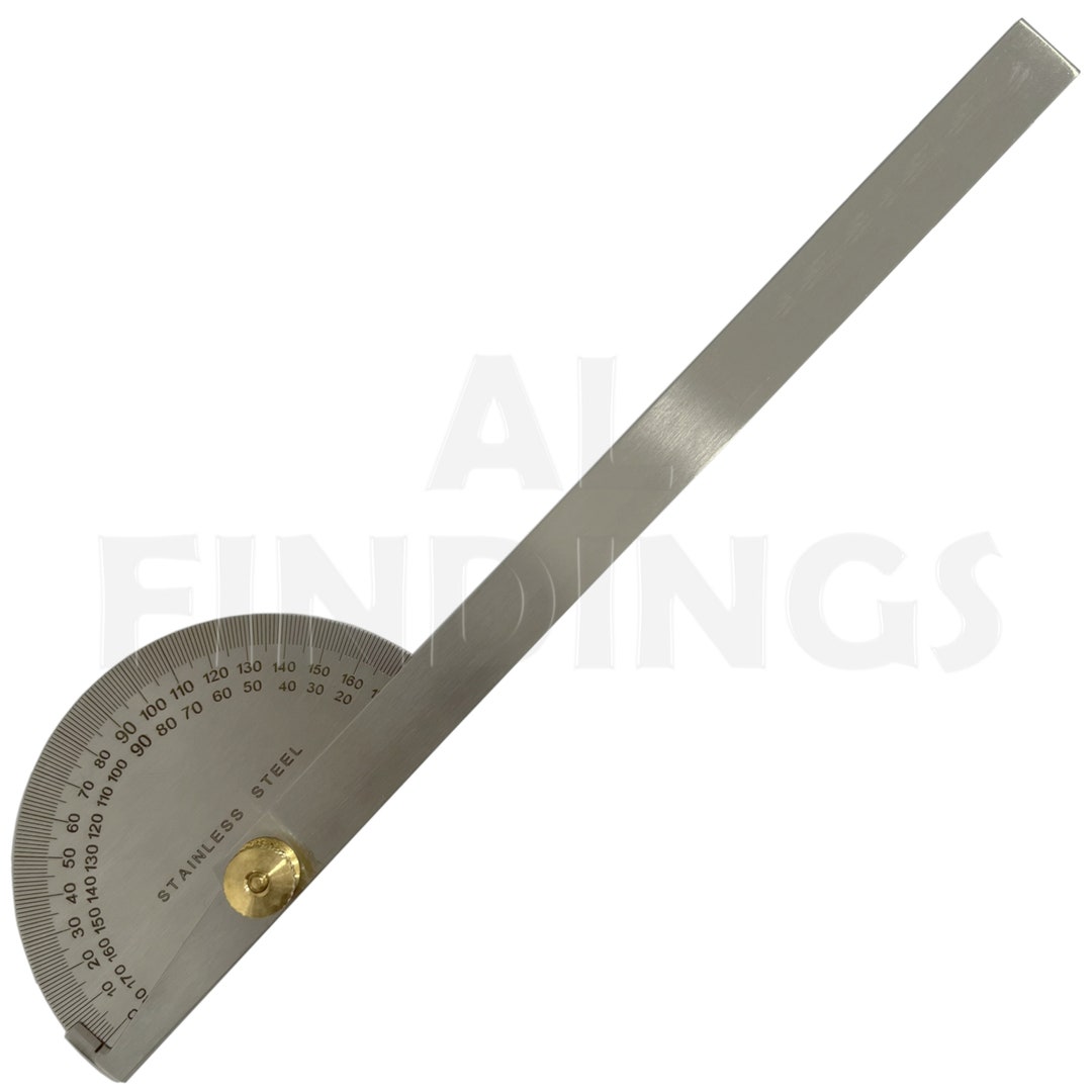 12 Engineers 0-180 Degree Protractor Square Rule Gauge Drill Point Tool ...