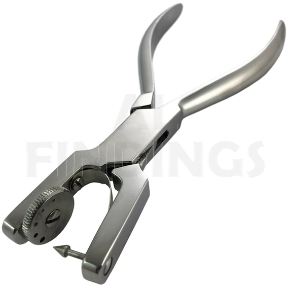 Rotary 5 Hole Leather Fabric Hole Punch 0.8, 1, 1.2, 1.5 and 2 Mm Punches  Plier 185 