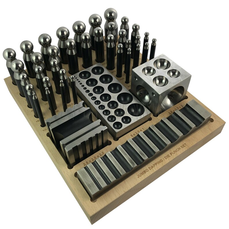 PREMIUM Doming Block Swage Punch Set made of Steel Dapping Die Etsy