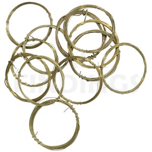 10pcs Brass wire tension spool assortment clocks gauge 18-27 clock spring mantle (74)