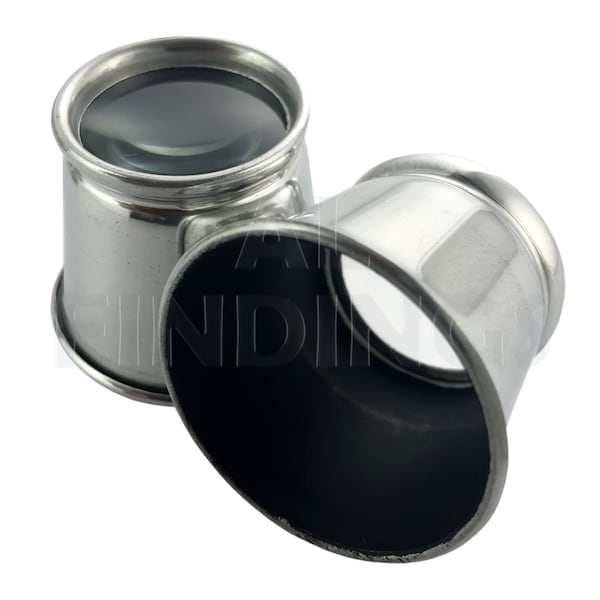3x Jewellers Eye Glass Loupe Magnifing Aluminium Check Gold scrap (10)