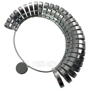 Wedding Band Wide 6mm Finger Sizer Ring Gauge USA 1-15 Sizes (230)