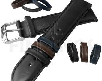 Leather Watch Strap Retaining LOOP ONLY Band Keeper Holder All Colours Smooth Loops Finish (10)