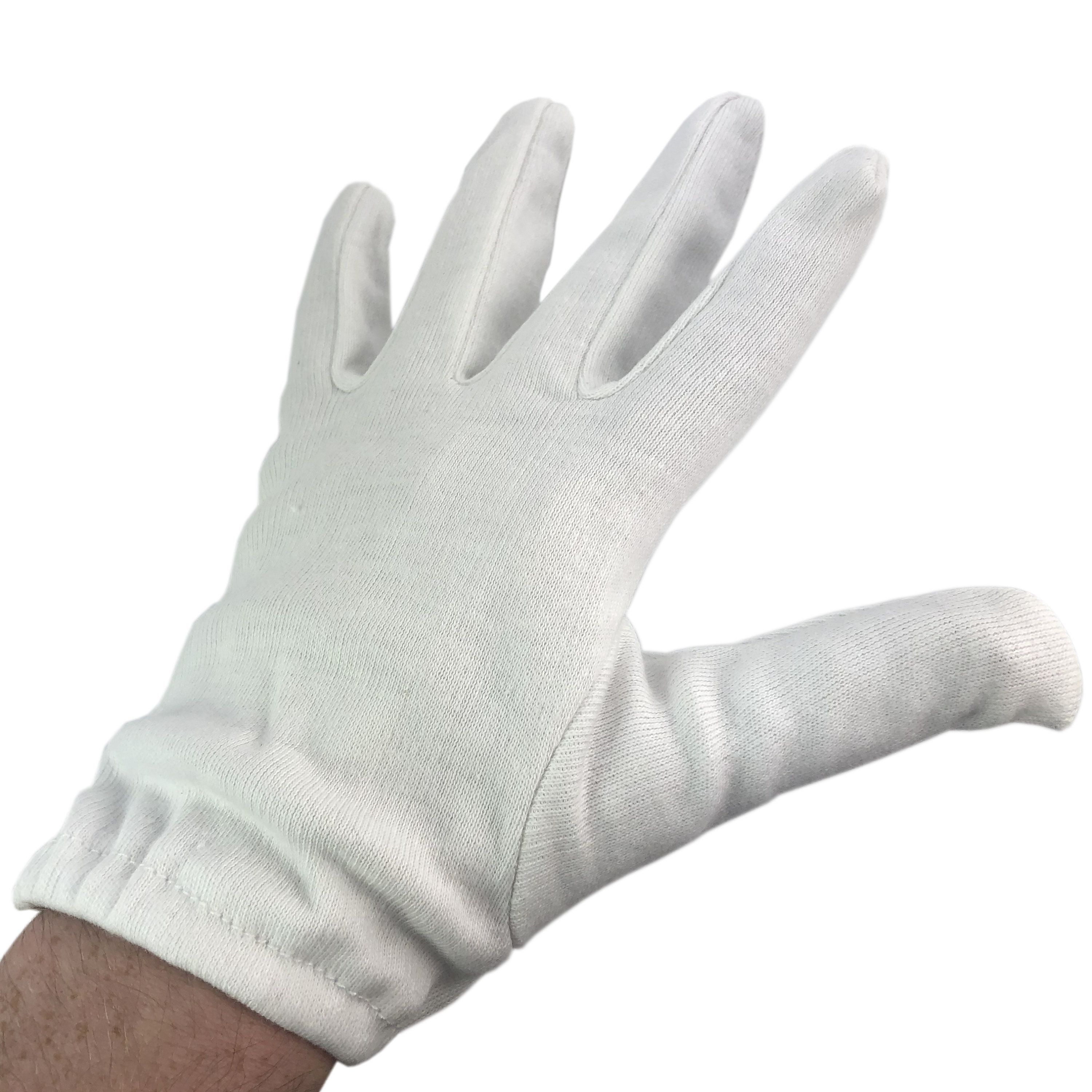 Gants blancs de manipulation en coton