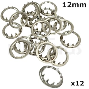 New Grommets Clock Key Hole Dial Silver Finish 12mm Antique clock repair 12 piece (12)