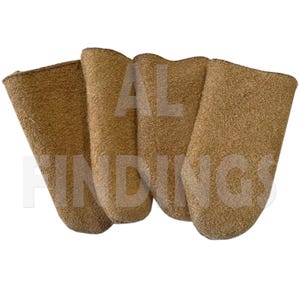 4 Leather Thumb Finger Guard Protector Closed End Sewing Stitching Jewellery (15)