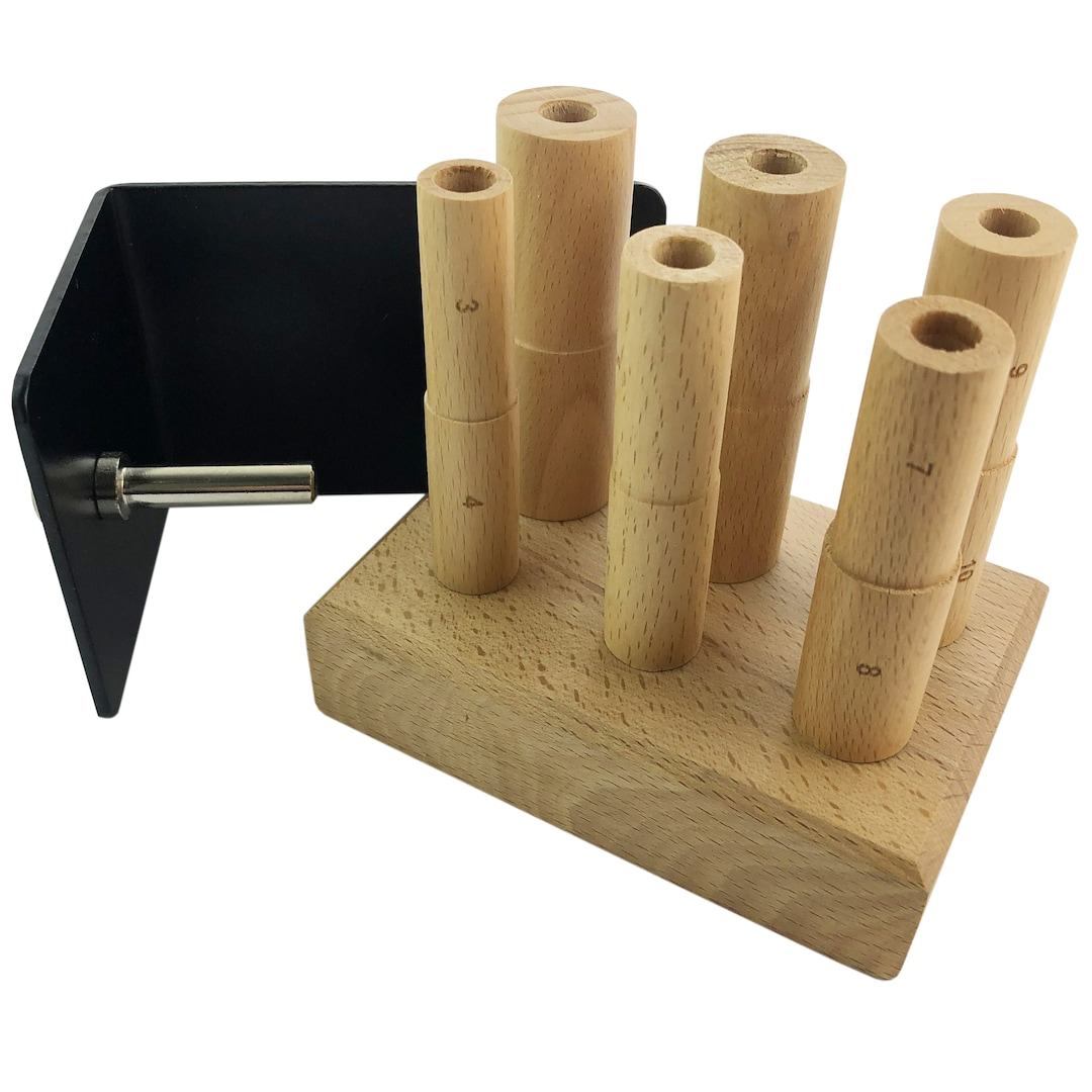 Ring Mandrel Wire Wrapping Multi Stepped Wooden Jewellery Craft Tool 3