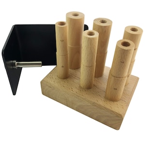 Ring Mandrel Wire Wrapping Multi Stepped Wooden Jewellery Craft Tool 3-14 Size (805)