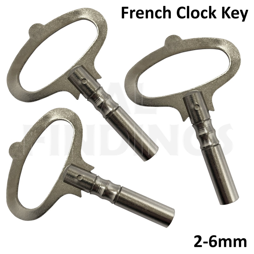 Clock Winding Key French Type Nickelled Steel 2.0mm to 6mm (30) - Etsy
