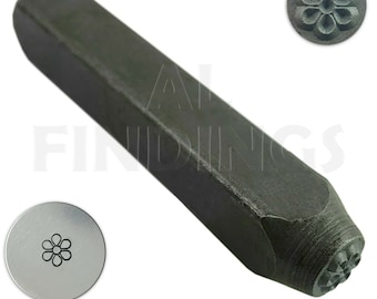 Petalled Flower Punch Metal Stamp Design Jewellery Craft Tool (70)