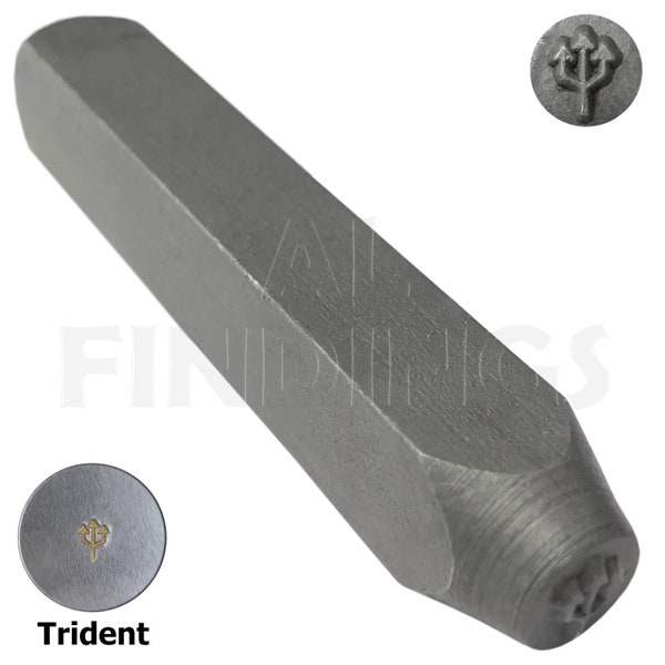 Trident Punch Metal Stamp Design Jewellery Craft Tool (70)