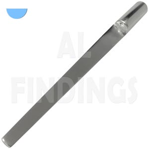 Half Round Ring Mandrel Steel shaping forming Hammering Jewellery Craft Tool (600)