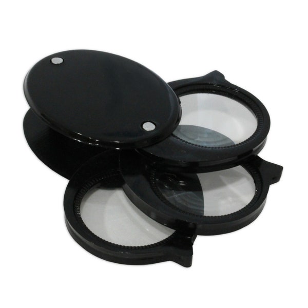 Triple Lens Eyeglass 5x 10x 15x Loupe Magnifier Glass Jewellers Watch tool (25)