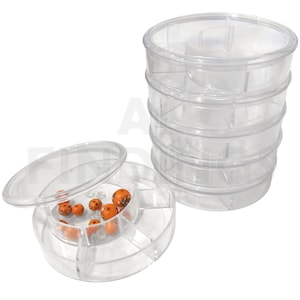 STACKABLE PARTS CONTAINERS Watchmakers For Movement/Parts Dust Vintage Repairs (30)