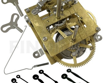 Handaufzug 8 Tage Uhrwerk Zeiger & Wickler Mantel 13 "Drop Uhrmacher Hobby (700)