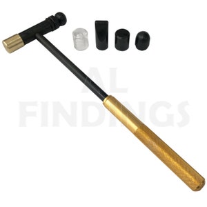 6 Hobby Hammer Set Precision Hammers Interchangeable Heads Jewellery Watch Repair Tool (135)