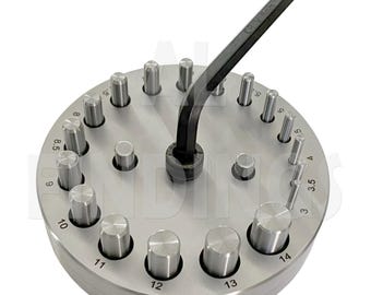 18 ensembles d'outils de coupe ronds, très grands, de 3 à 14 mm (2580)