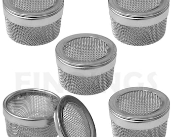 5pc Set Mini Steel ultrasonic cleaning basket parts holder mesh watch tool 20mm x 13mm (30)