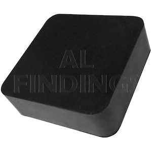 Rubber dapping block 2.5&quot; x 2.5&quot; x 1&quot; art clay silver block doming craft tool (115)