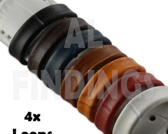 4x Leather Watch Strap Retaining LOOP ONLY Band Keeper Holder All Colours