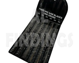 1/0,2/0,3/0,4/0,5/0,6/0 Jewellers Saw Blades Pack 144 Various Piercing Blades (35)