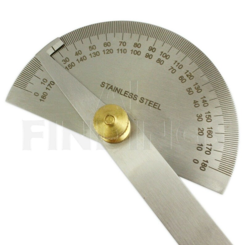 12 Engineers 0180 Degree Protractor Square Rule Gauge Etsy