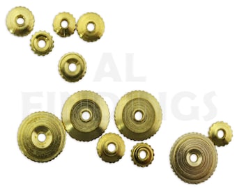 Tuercas de latón para manecillas de reloj, piezas de relojeros métricos americanos, reparaciones, Hermel mixto (20)