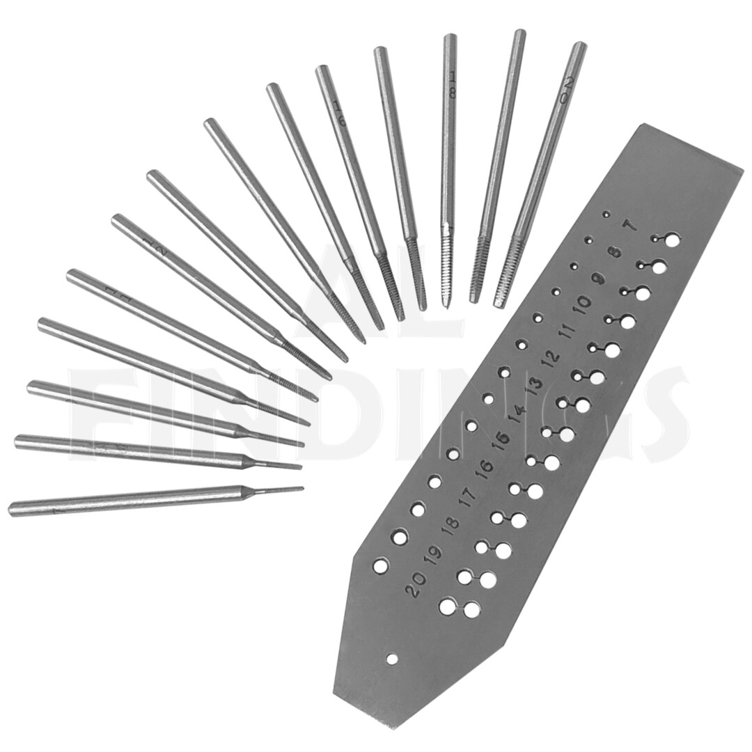 14 Tap & Die Set No 0.7mm to 2mm Taps and Dies Watch Mini Micro Repair Tool 40 Etsy