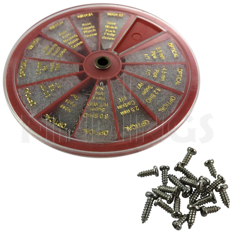 Mechanical & Quartz Watch Repair Screws 1000 Assorted in Tray Etsy