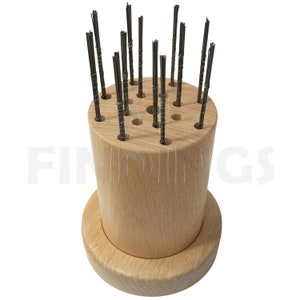 Wooden Saw Blades Storage Stand : Holder Store Tool 17 Holes