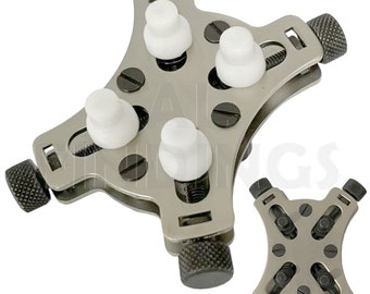 Soporte para movimiento de caja de reloj, tornillo de banco tipo cangrejo, herramienta de reparación para relojeros de relojes de bolsillo (180A)