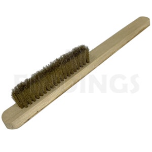 Brass Wire Brush for Cleaning Rusty Items Jewellery and parts 230 x 20mm (45)