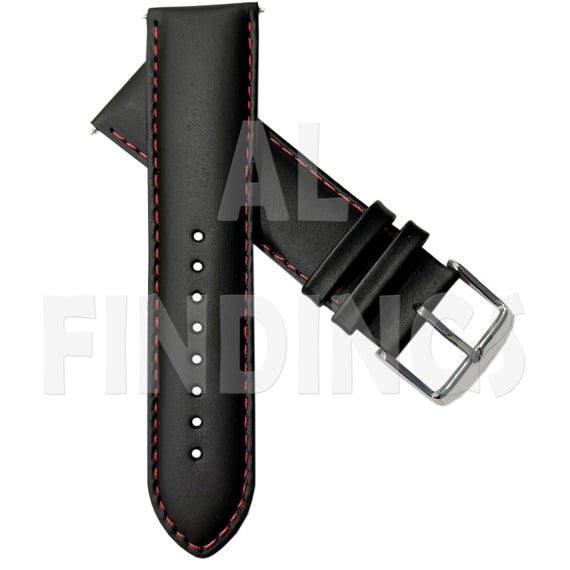 Jewellers Tools Cinturino Per Orologio Da Uomo, In Vera Pelle Di Vitello Inglese, 22 Mm, Imbottito, Con Fibbia In Acciaio Inox Marrone Chiaro - Foto 10