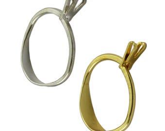 Herramienta para exhibir anillos con soporte de garra con resorte para gemas y diamantes (15 unidades)