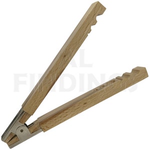 Bead and Pearl Hand Holder Plier Tweezer Clamp Wooden Jewellery Tool 7&quot;(50B)