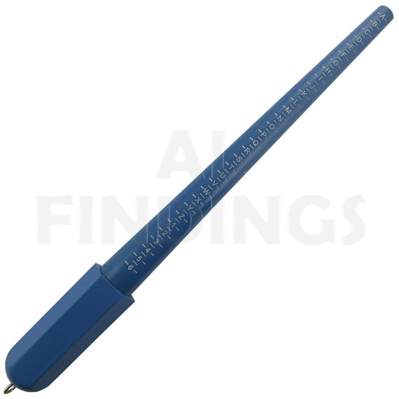 UK Ring Sizer Tool – Black Plastic Gauge Stick With A-Z British Sizes (Cadoline)