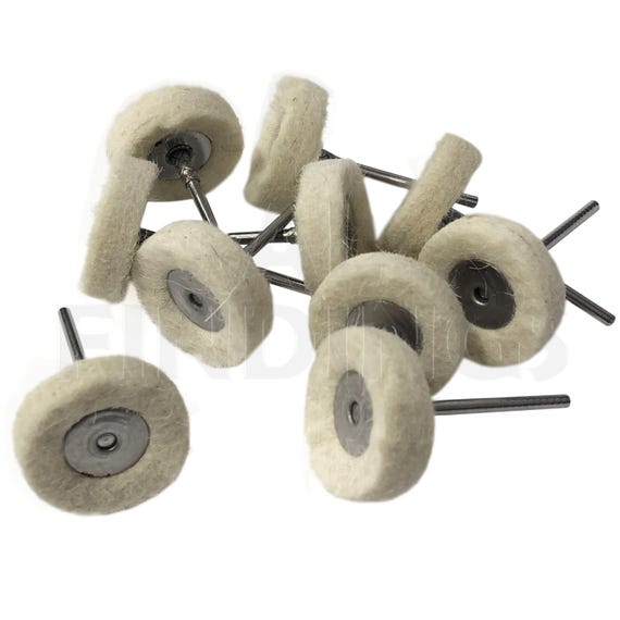 60 Dischi In Feltro E Cotone Per Lucidatura - Per Utensili Rotativi Con Codolo 3mm | Lucidare Auto E Metalli