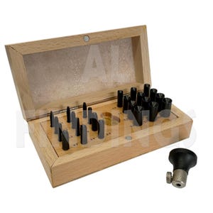 Jewellers Craft 24 Round Bezel Punch Set Stone Setting Ring Setting Jeweller Tool (520)