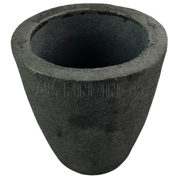 bobotron High Purity Graphite Melting Crucible Casting with Lid Cover 4040mm for Silver/&Black