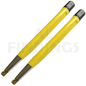 2x BRASS Scratch Brush Brass Set Watch Repair Rust Clean Tool  (50)