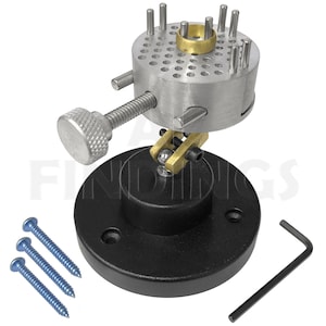 Steel work holder clamp base tool vice engraver peg clamp jeweller craft watch (950)