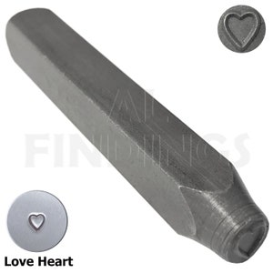 thumbnail image 2 of ImpressArt Broken Heart Right 6mm Metal Stamping Design Punches - UK... 2 of 13