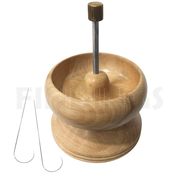 Bead Spinner Stringing Tool  Ideal for Small Seed Bead Stringer Wooden Bowl