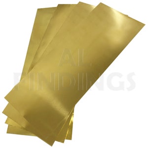 XL Brass Shim Sheet .001 .002 .003 .005 assorted 100 x 250mm or 4x10&quot; (90)